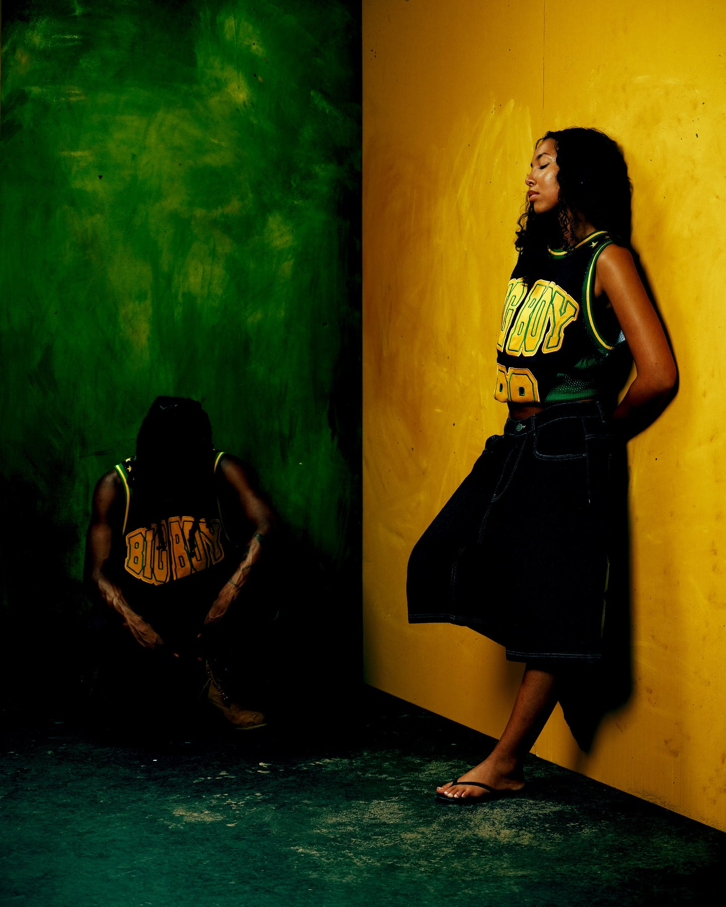 BALL JERSEY - GREEN/YELLOW