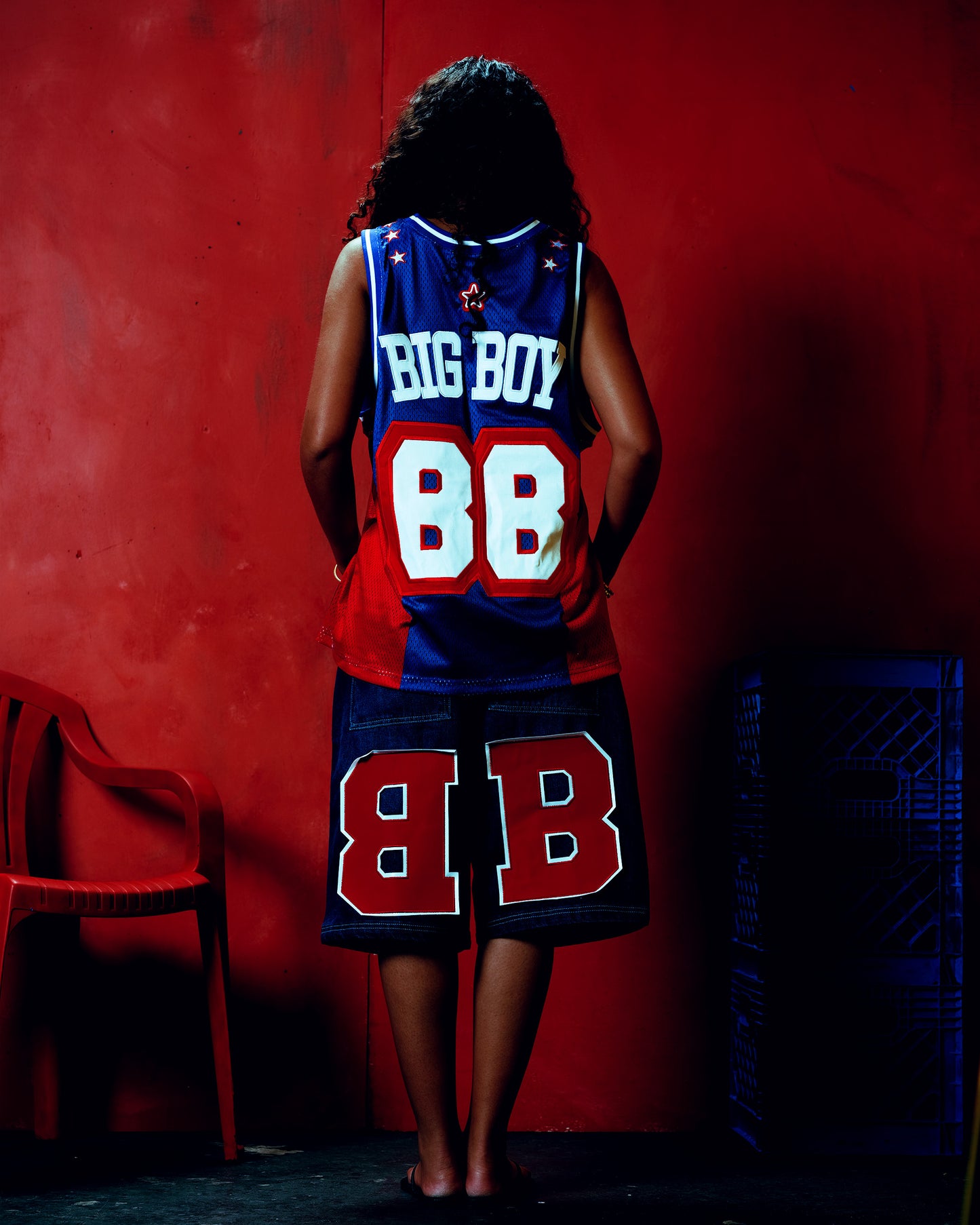 BALL JERSEY - BLUE/RED