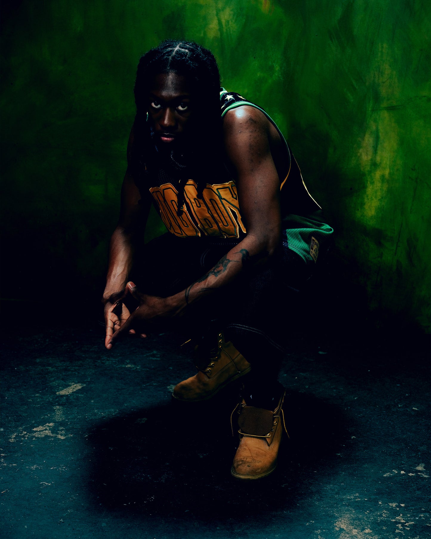 BALL JERSEY - GREEN/YELLOW