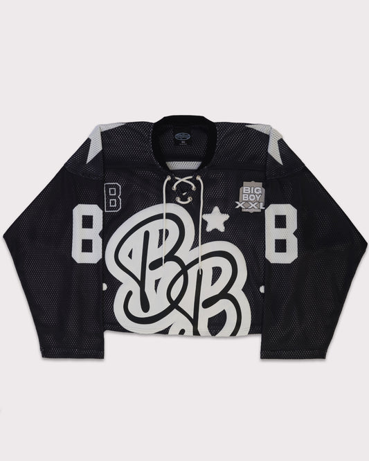 Cropped Jersey - BLACK