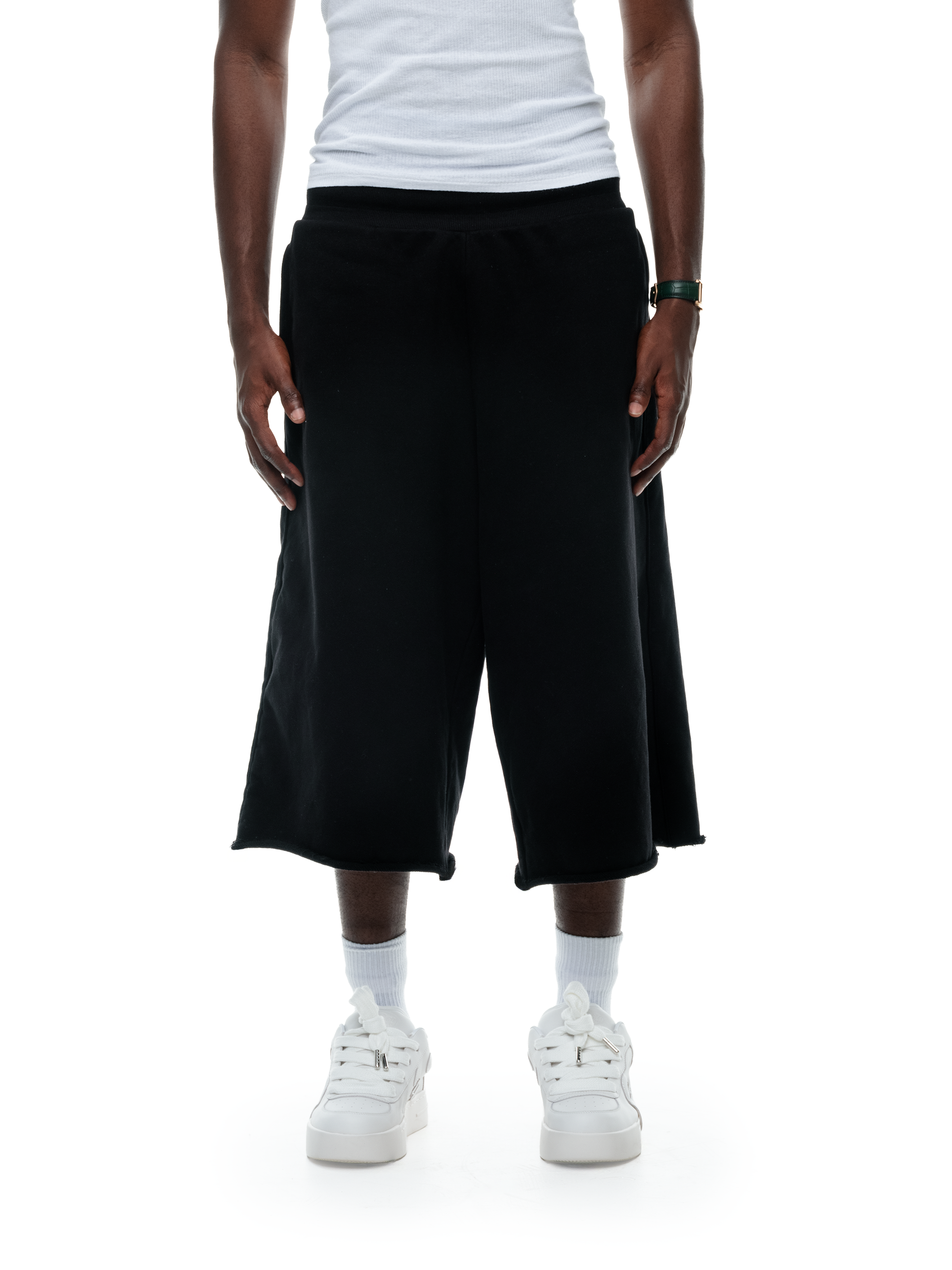 HEAVY DOUBLE LAYERED SWEATSHORTS