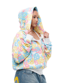 THINK-BIG COTTON CANDY CAMO ZIP UP
