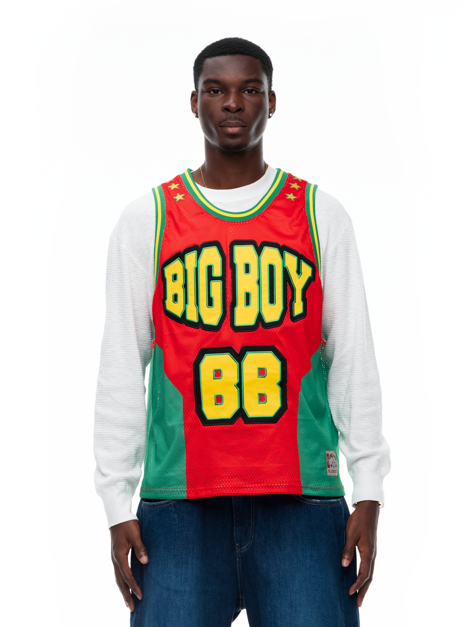 BALL JERSEY - RED/GREEN