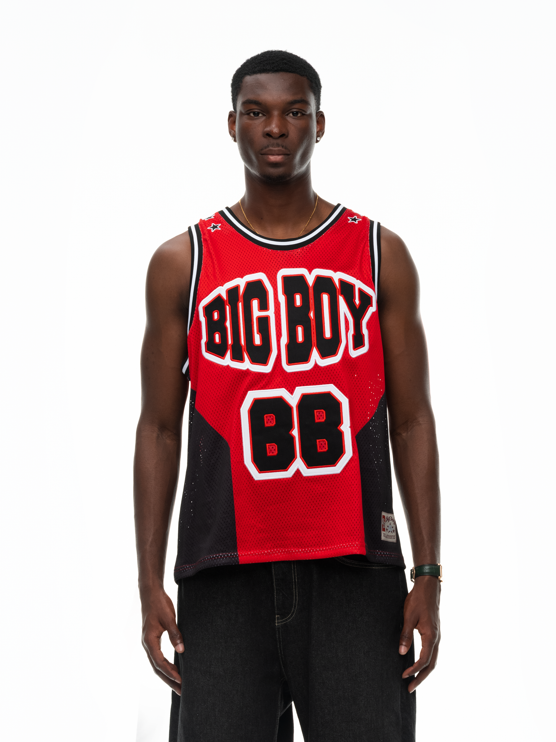 BALL JERSEY - RED/BLACK