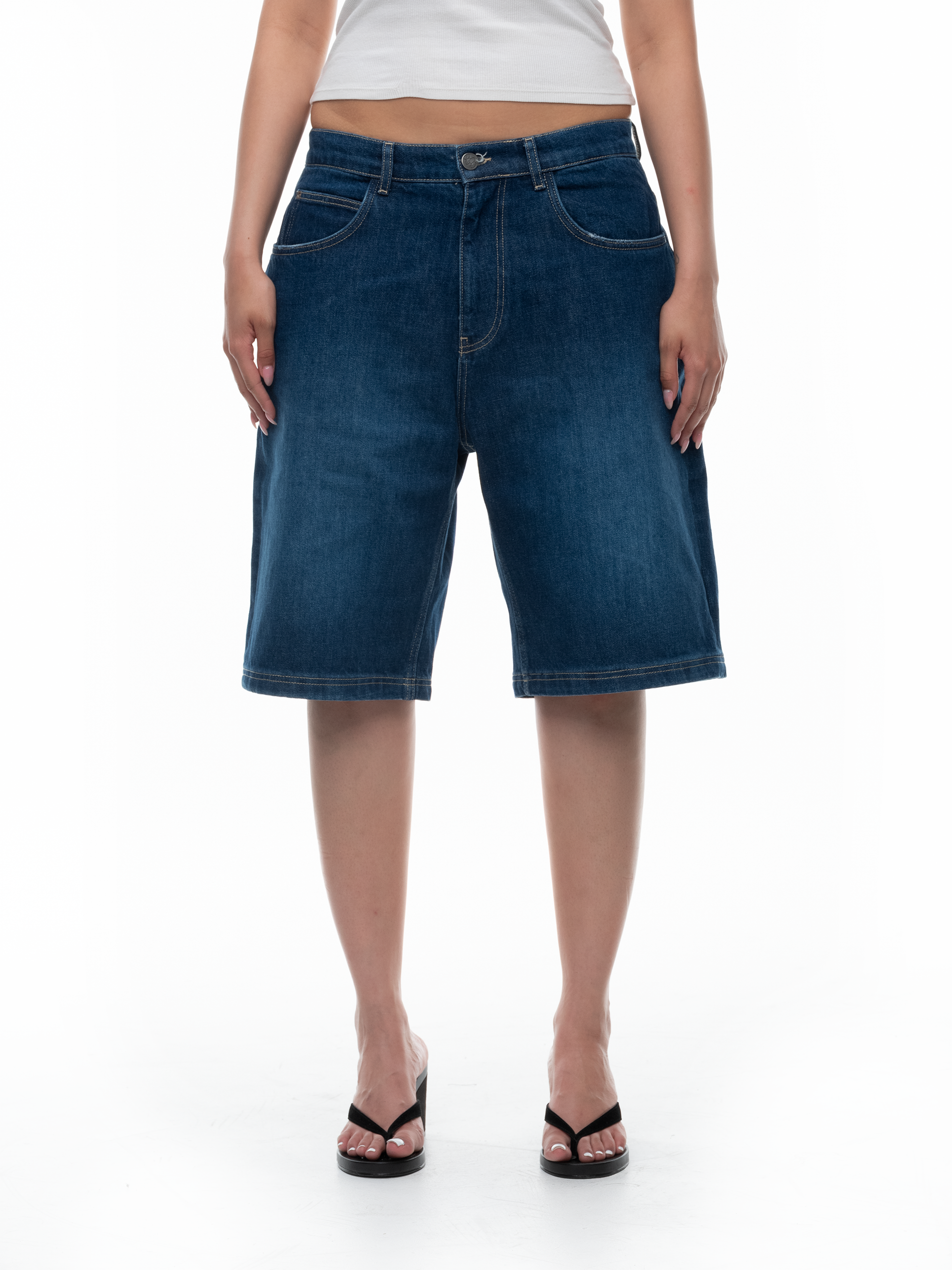 BLUE DENIM SHORTS