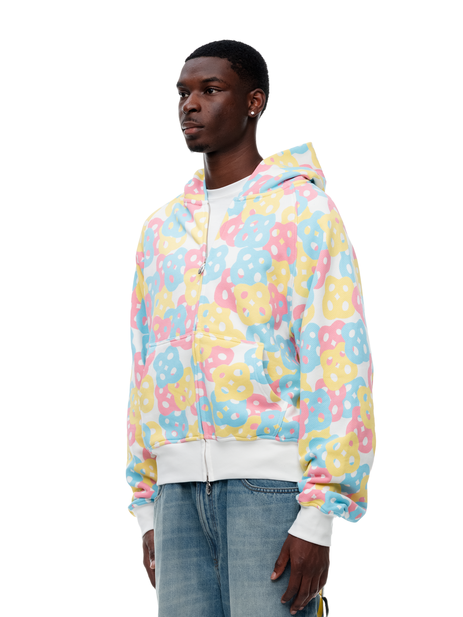 THINK-BIG COTTON CANDY CAMO ZIP UP