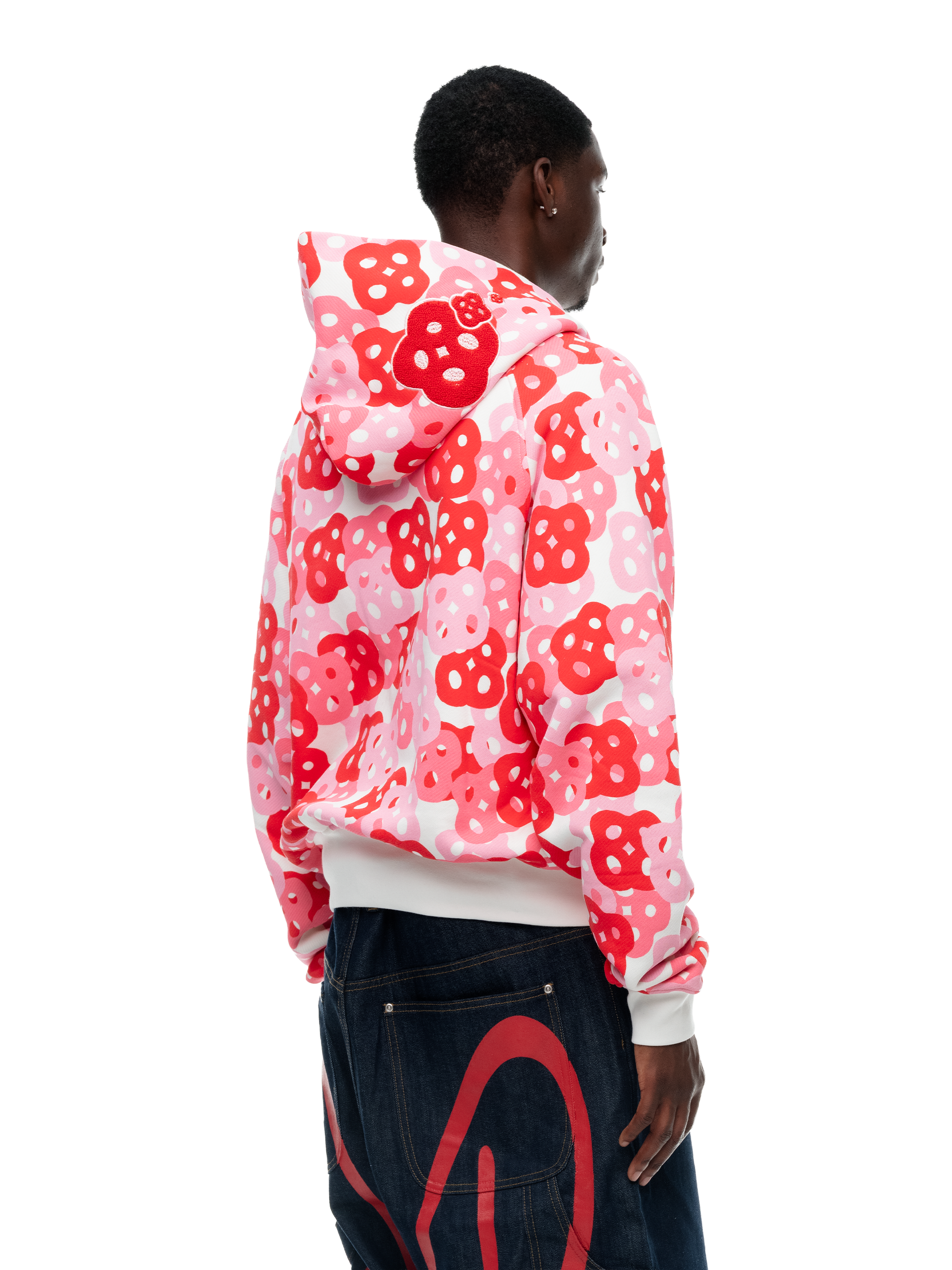 THINK-BIG CHERRY BLOSSOM CAMO ZIP UP