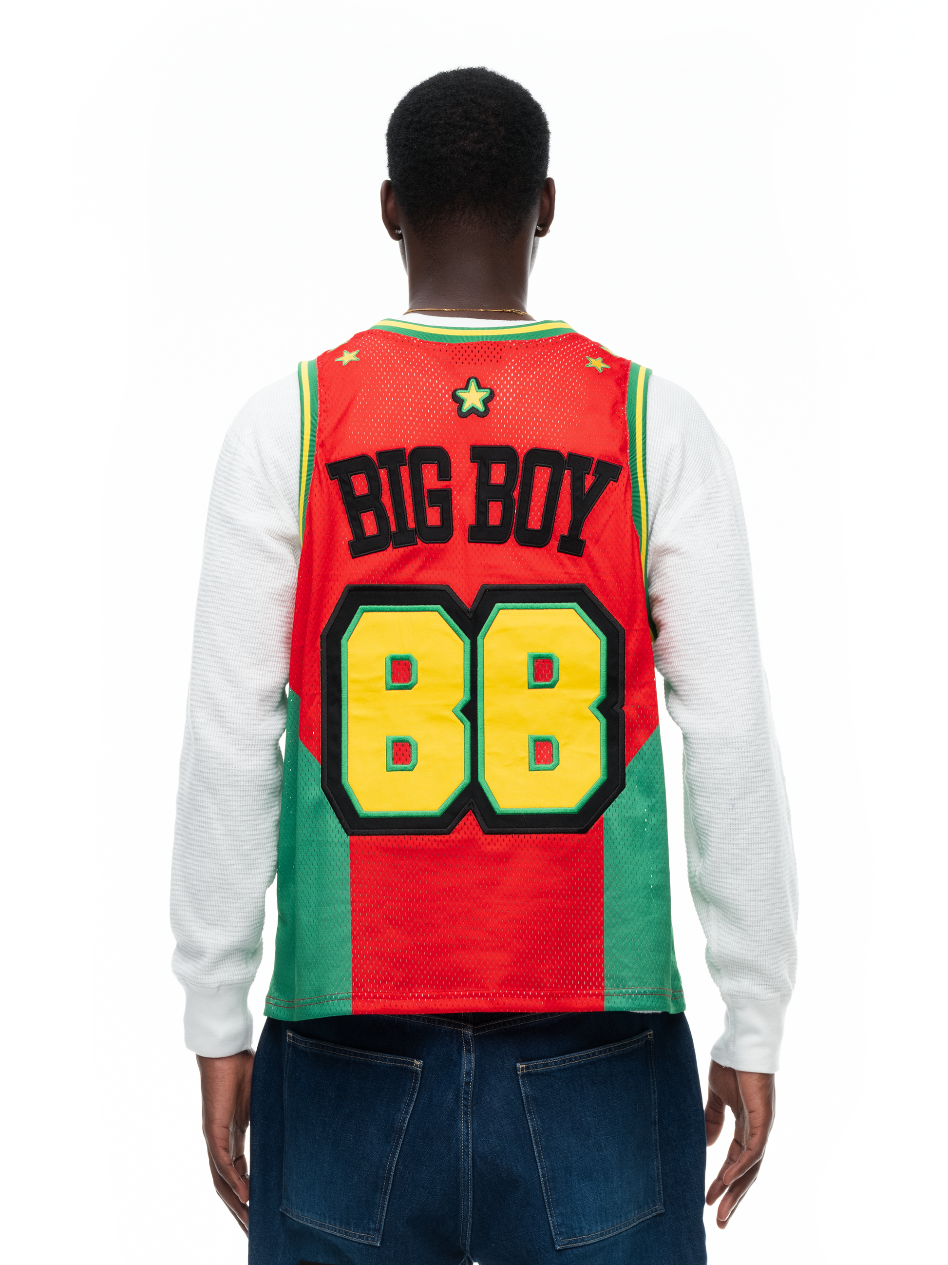BALL JERSEY - RED/GREEN
