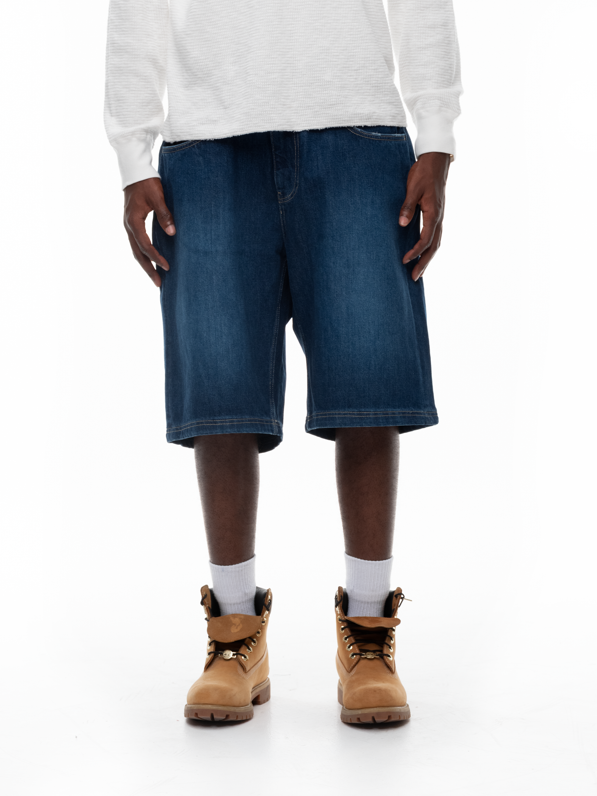 BLUE DENIM SHORTS