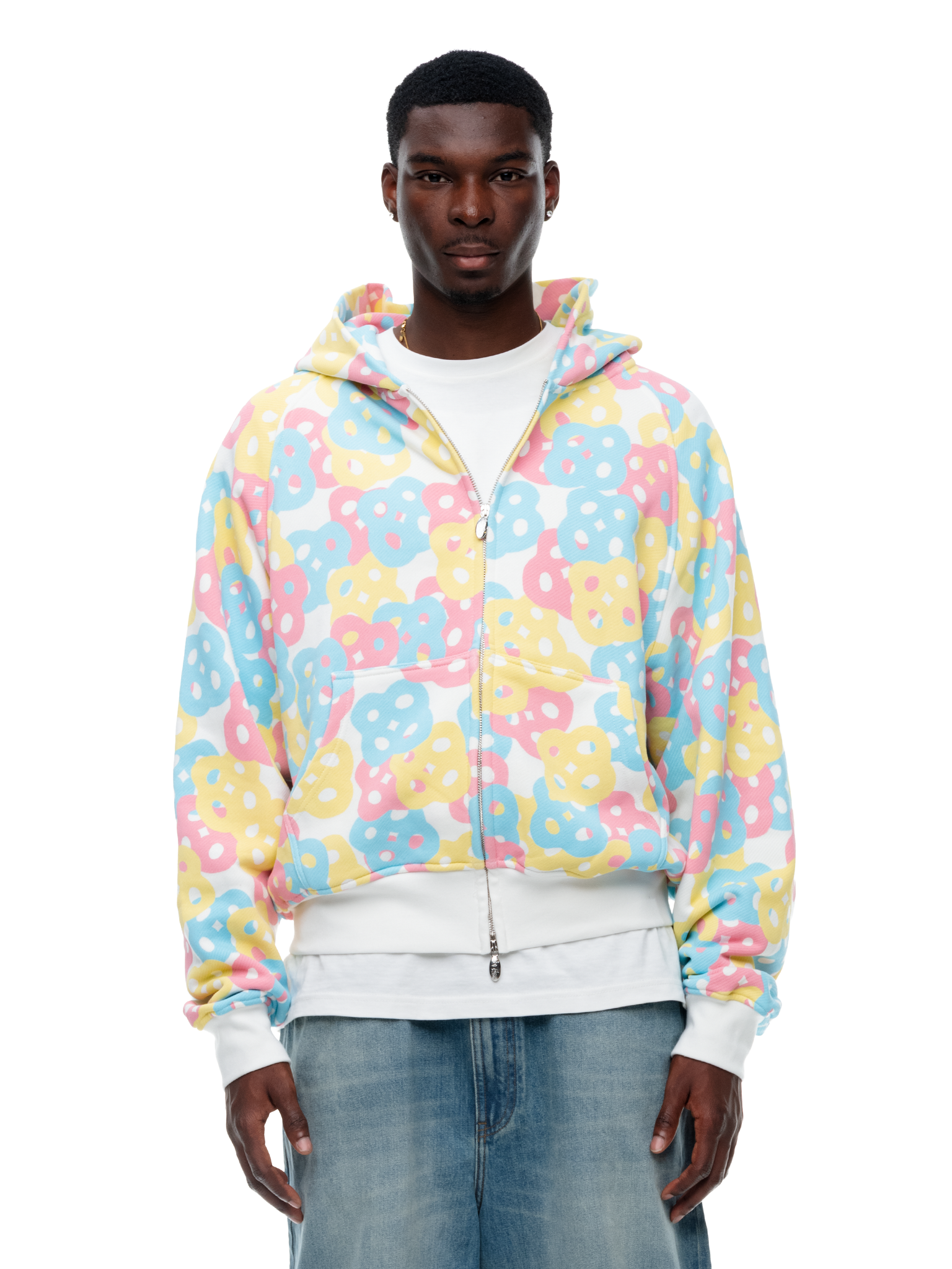 THINK-BIG COTTON CANDY CAMO ZIP UP
