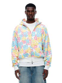 THINK-BIG COTTON CANDY CAMO ZIP UP