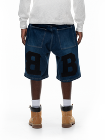BLUE DENIM SHORTS