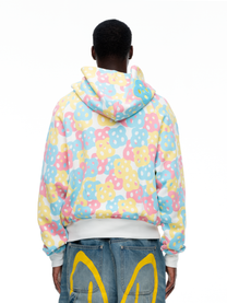THINK-BIG COTTON CANDY CAMO ZIP UP