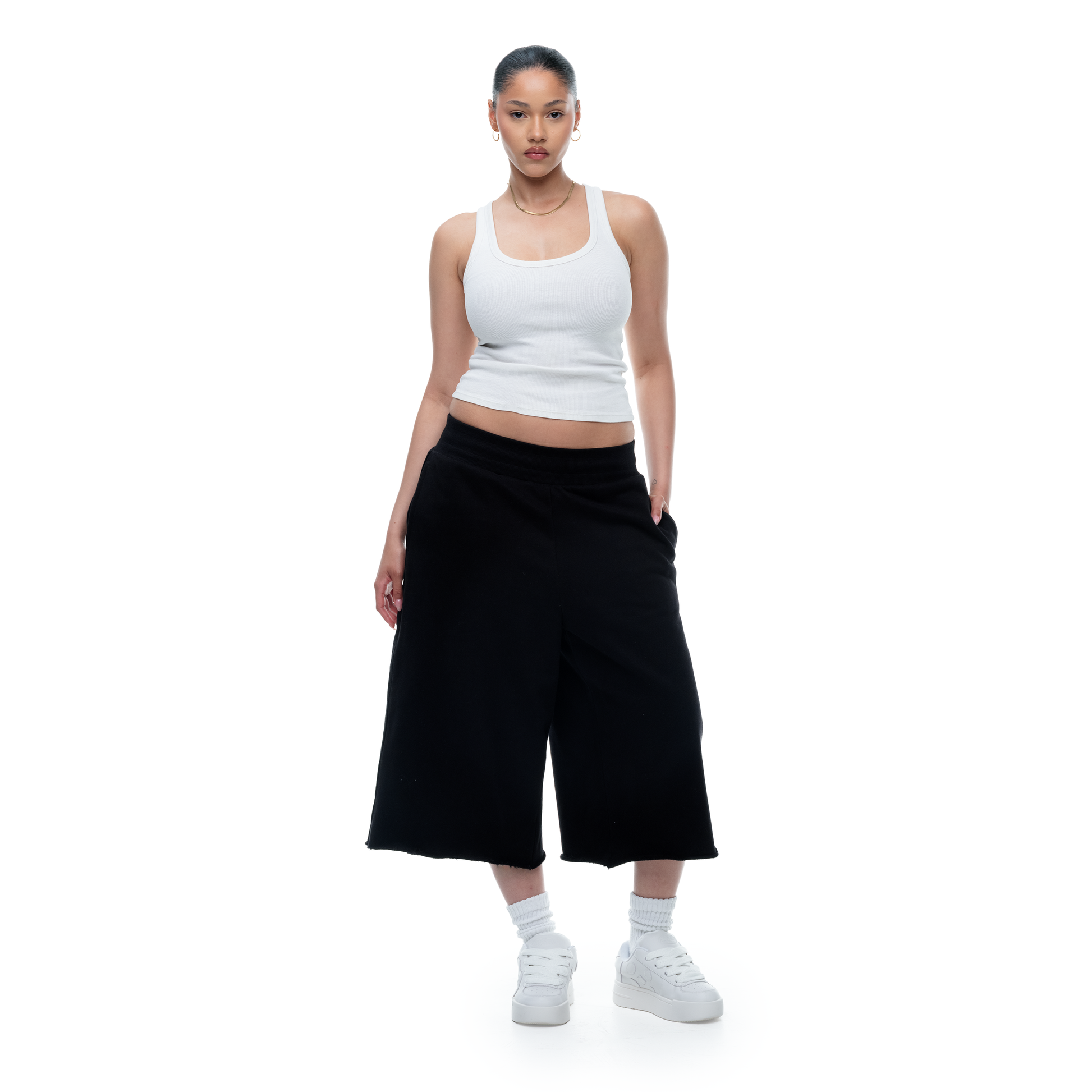 HEAVY DOUBLE LAYERED SWEATSHORTS