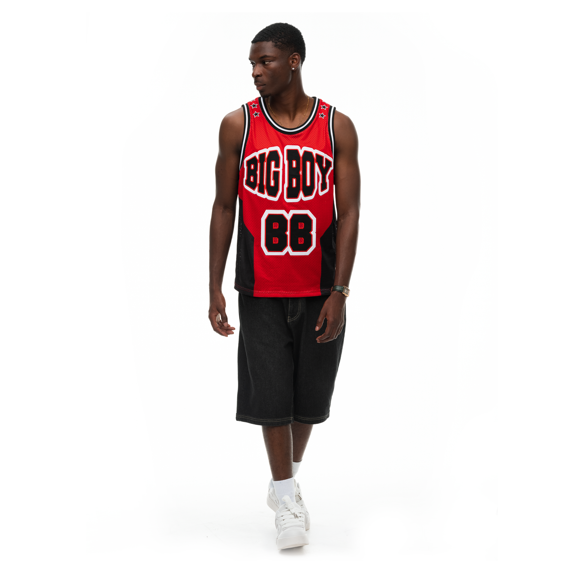 BALL JERSEY - RED/BLACK