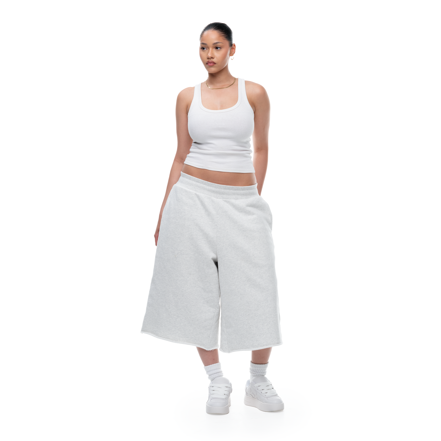 HEAVY DOUBLE LAYERED SWEATSHORTS