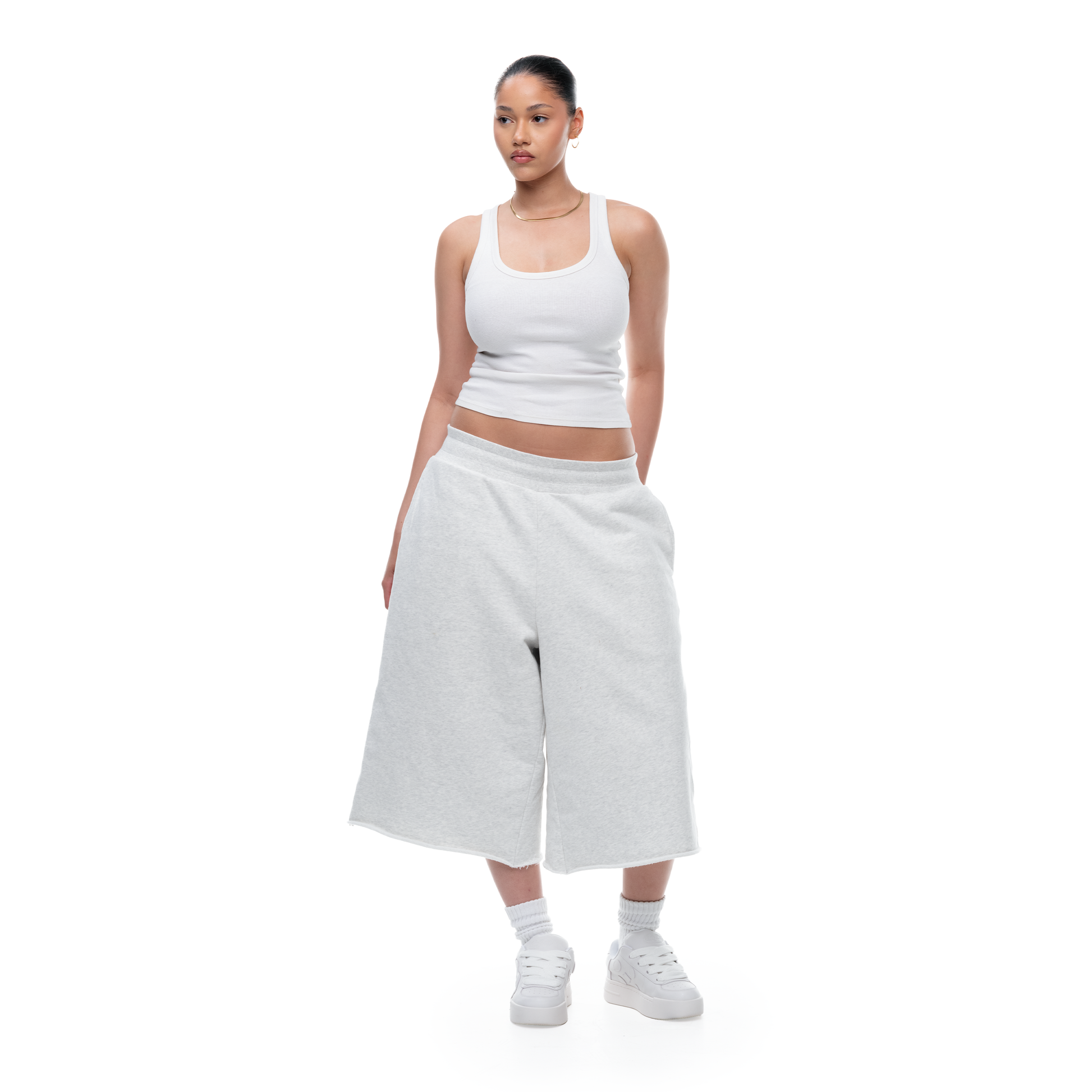 HEAVY DOUBLE LAYERED SWEATSHORTS