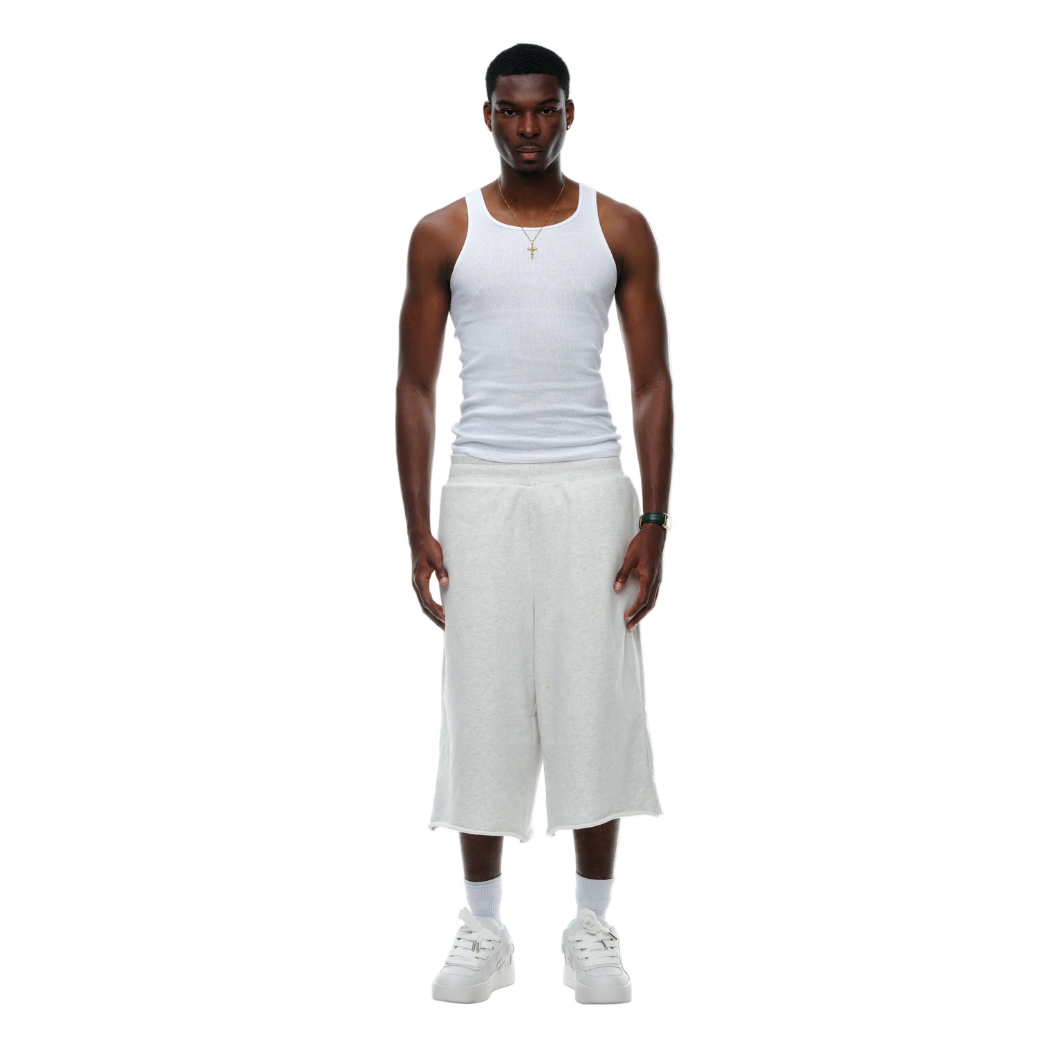 HEAVY DOUBLE LAYERED SWEATSHORTS