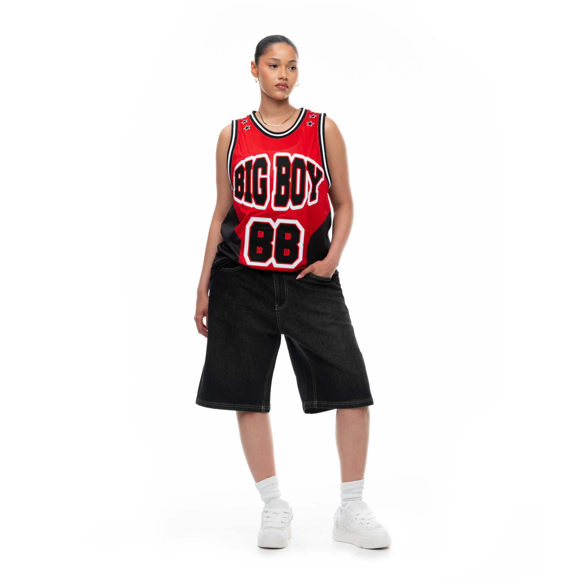BALL JERSEY - RED/BLACK