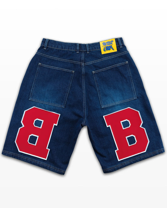 BLUE DENIM SHORTS