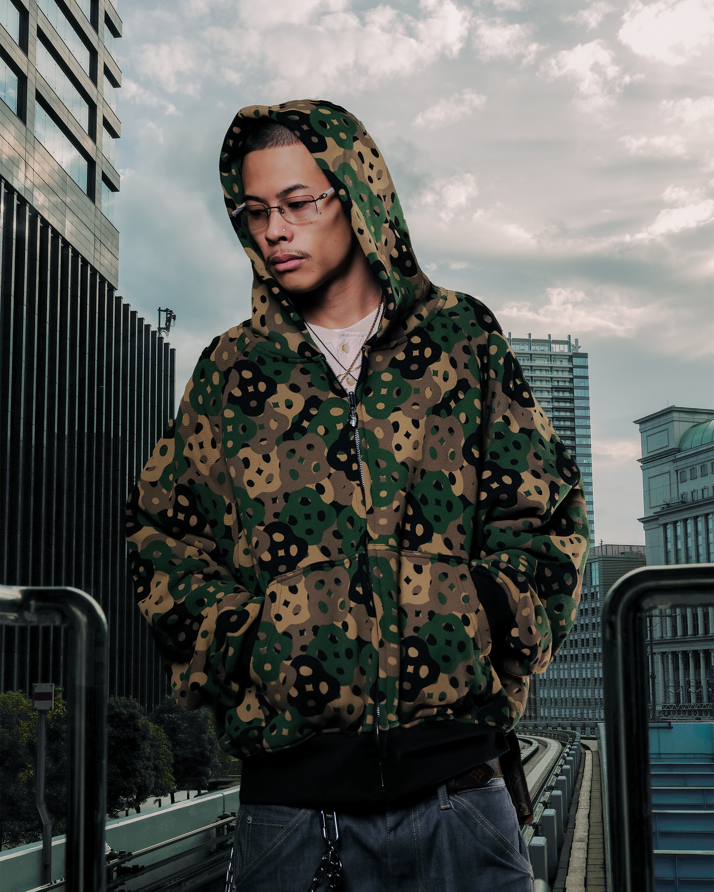 THINK-BIG CAMO ZIP UP