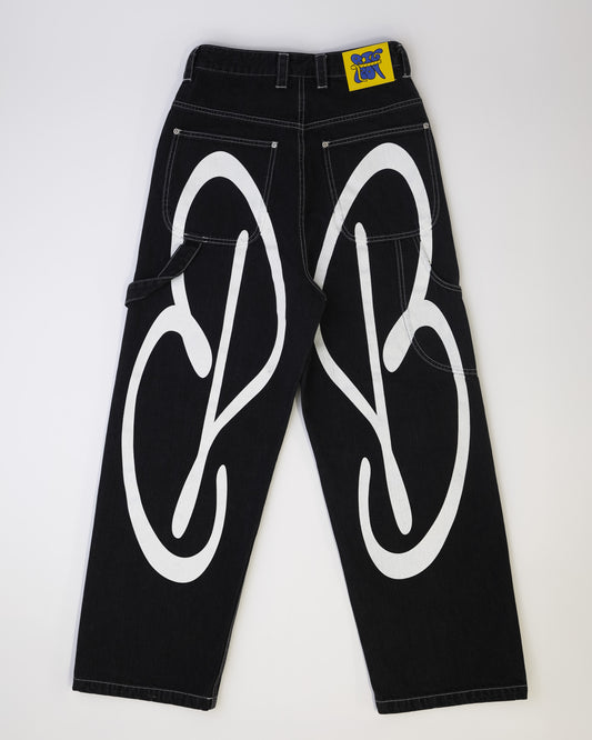 Butterfly Selvedge Denim - Black