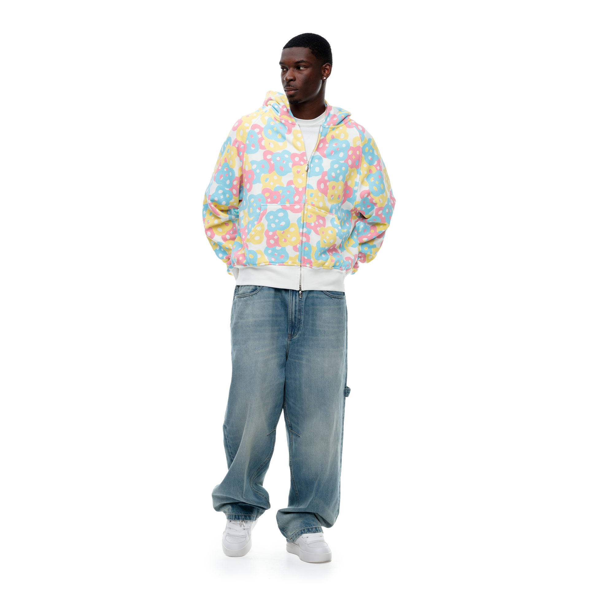 THINK-BIG COTTON CANDY CAMO ZIP UP